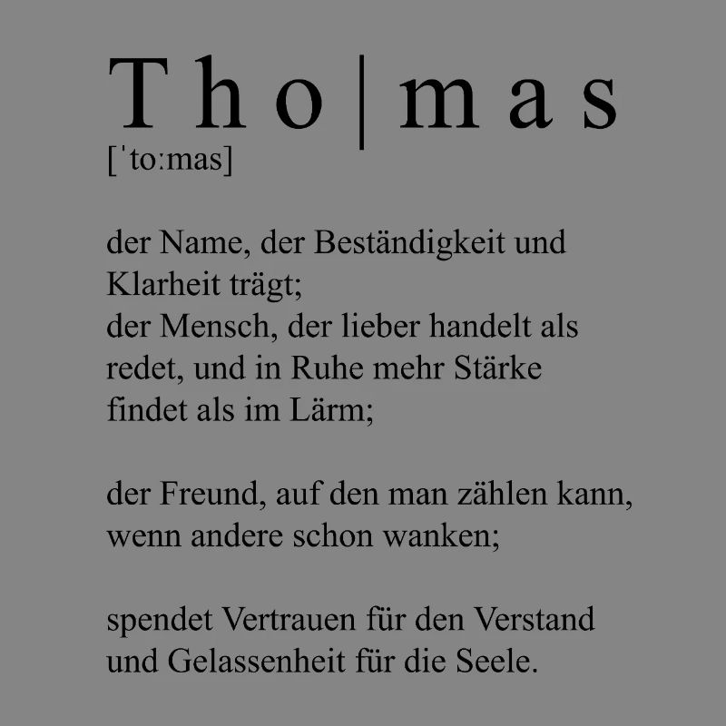Thomas Definition Typography