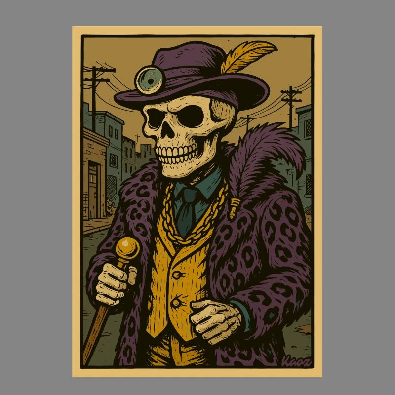 Ghetto Pimp Doctor Skeleton
