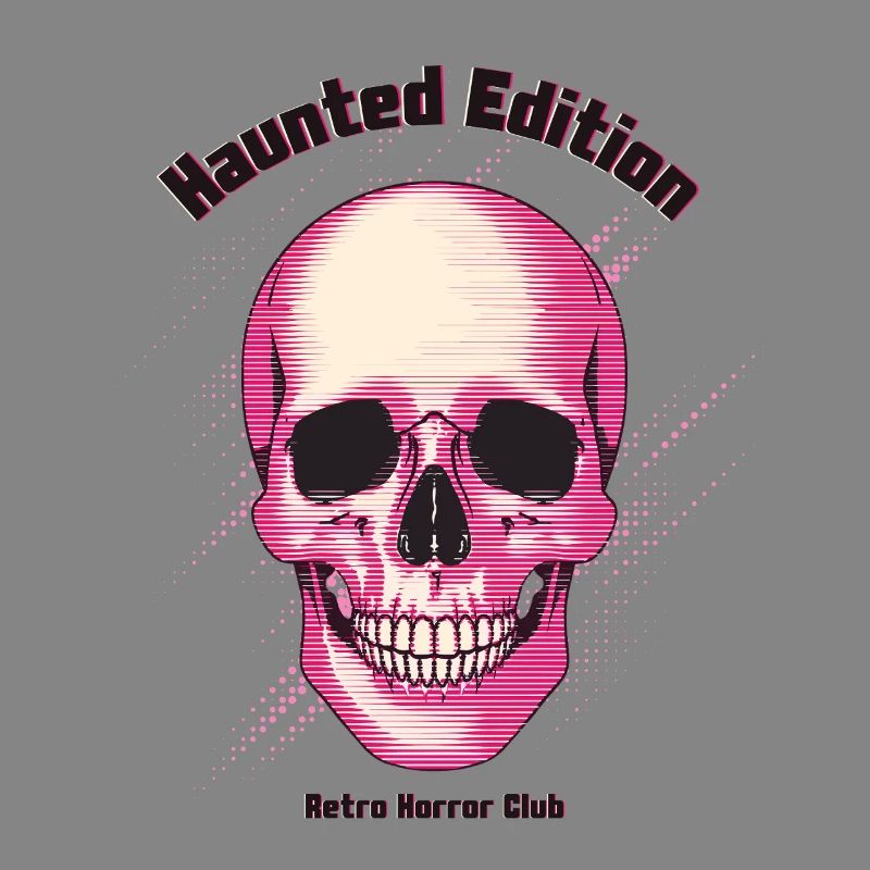 Retro Horror Skull