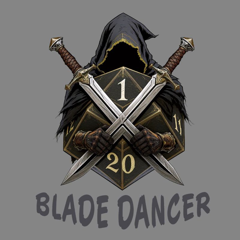 Blade Dancer – Kapuze mit zwei Schwertern