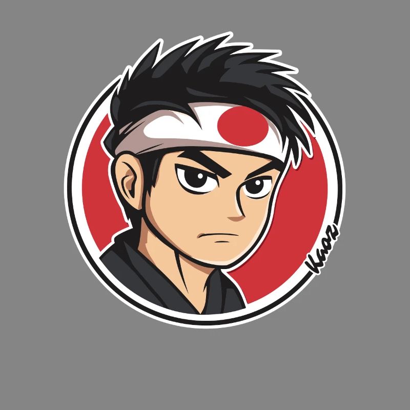 Anime Samurai Charakter Illustration