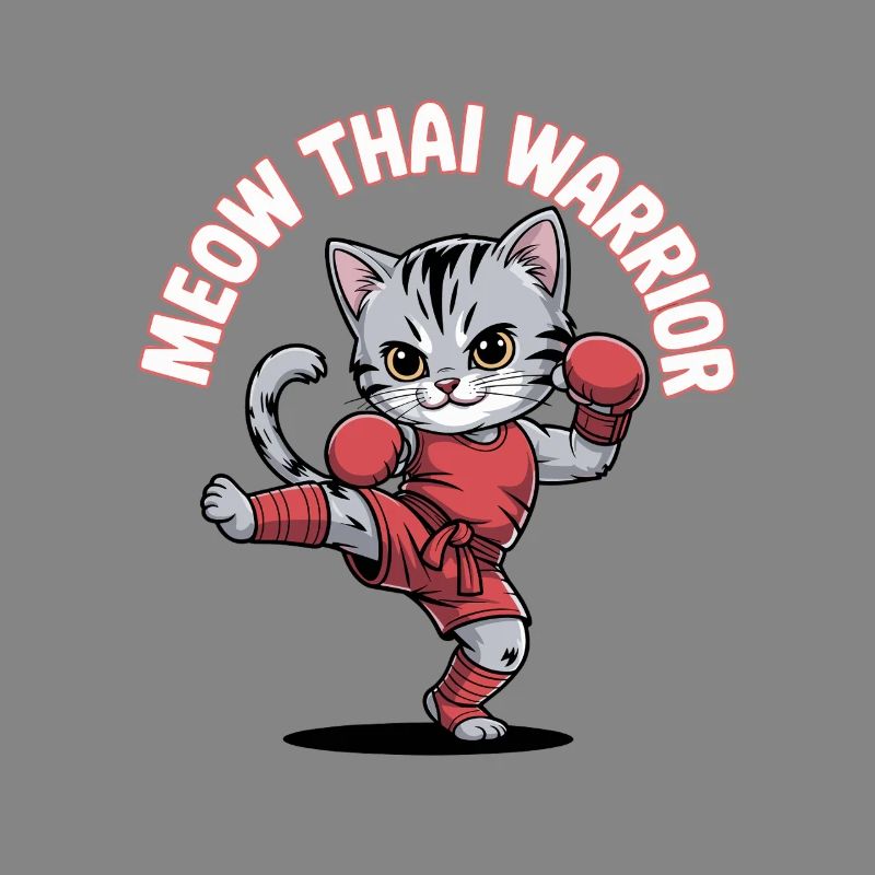Chat combattant de style thaïlandais