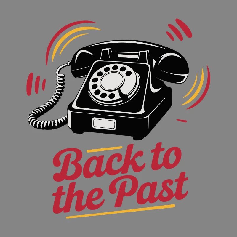 Retro Wählscheibentelefon Nostalgie Design