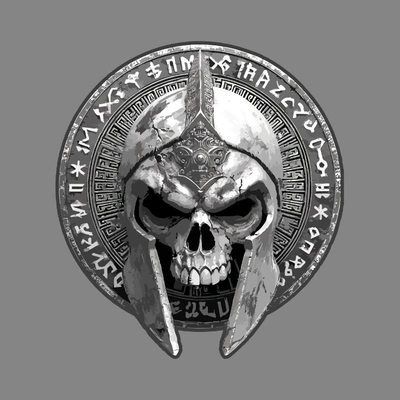Spartan Skeleton Gladiator Skull