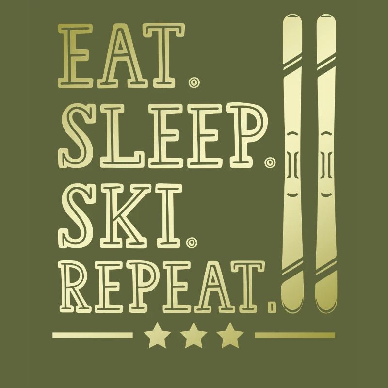 Eat Sleep Skiing Repeat