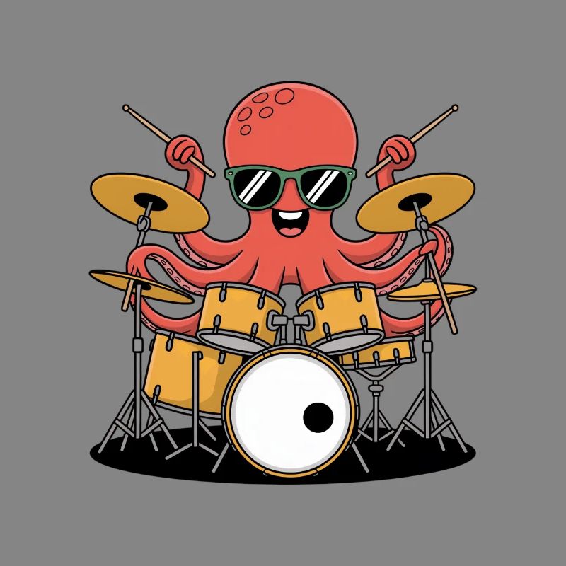 Drummer Octopus Band Groove