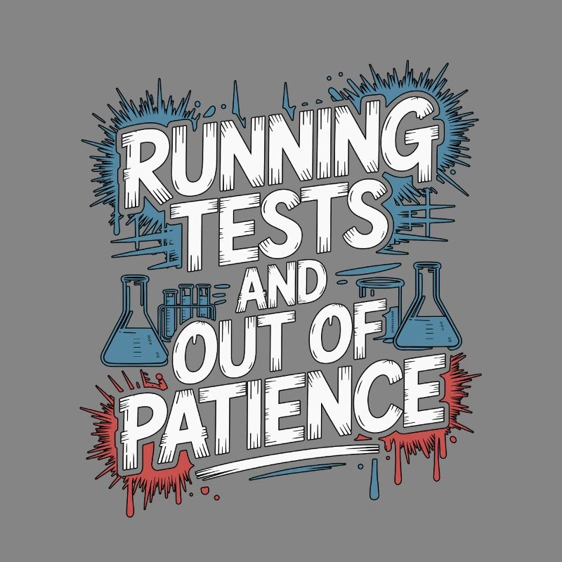 Lab Technician Running Tests And Laboratory Work