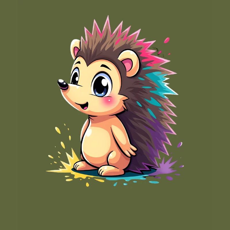 Rainbow spine hedgehog