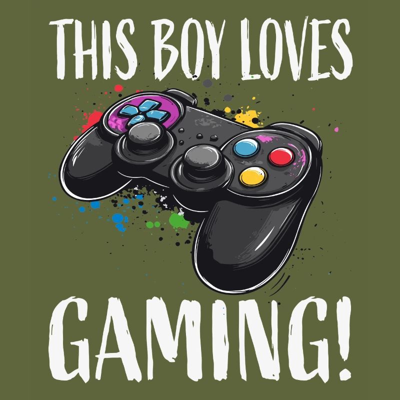 Junge liebt Gaming Controller