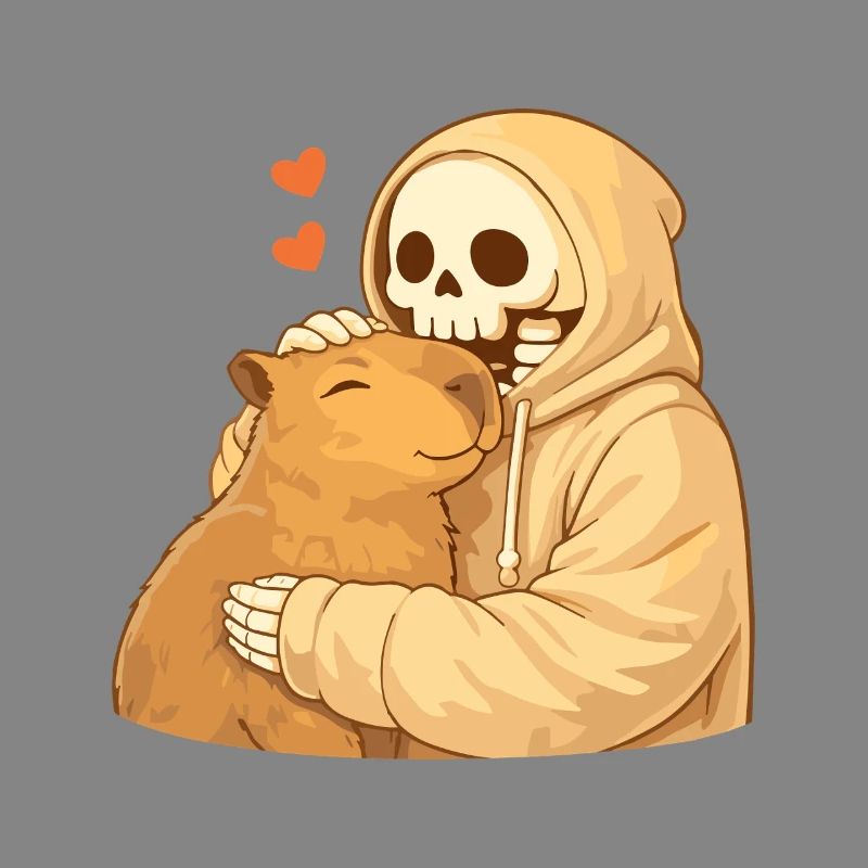 Cozy Skeleton with Capybara – Security