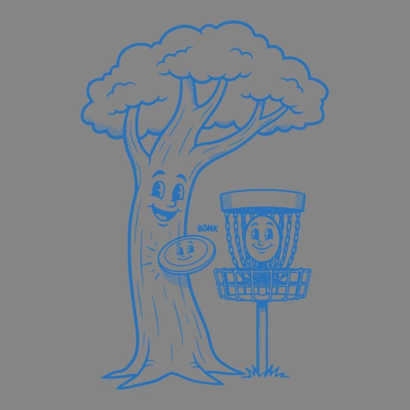 Funny Disc Golf BONK Tree And Basket Flying Disc