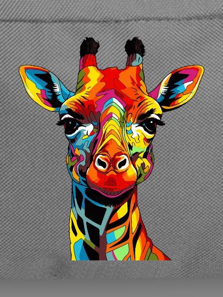  Giraffen-Porträt Popkunst