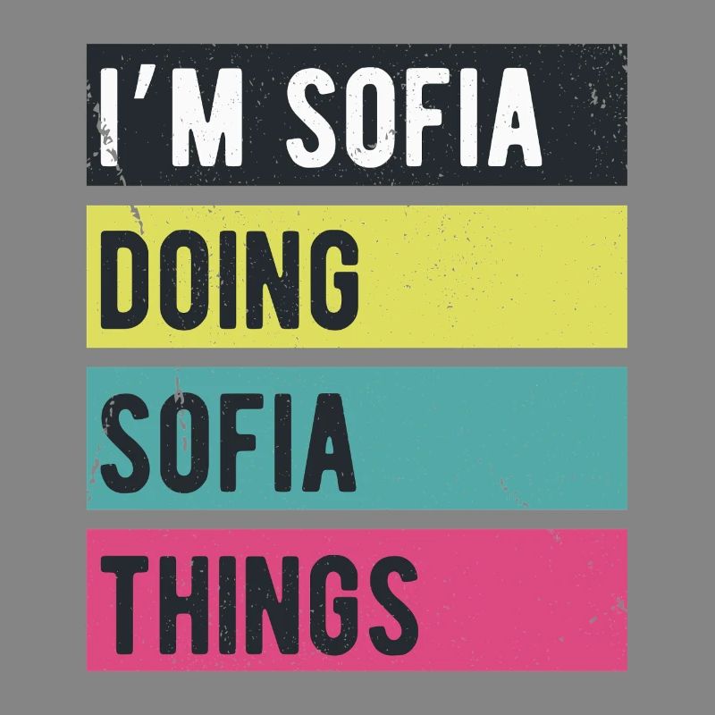 Je suis Sofia qui fait Sofia Things Couleurs rétro