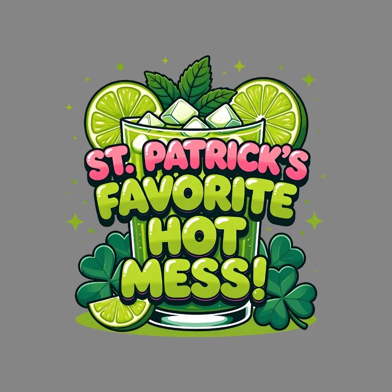 Design préféré de la boisson Hot Mess de St Patricks