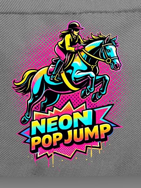 Neon Pop Jump – Reiten Springpferd