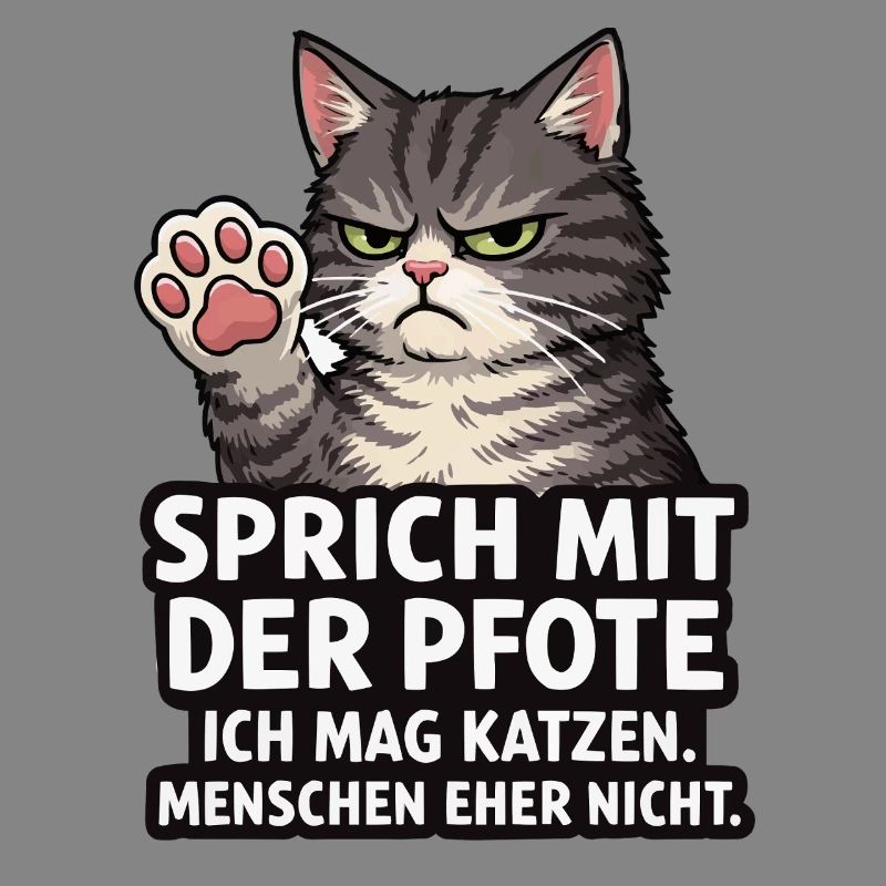 Sprich mit der Pfote – Grumpy Katze
