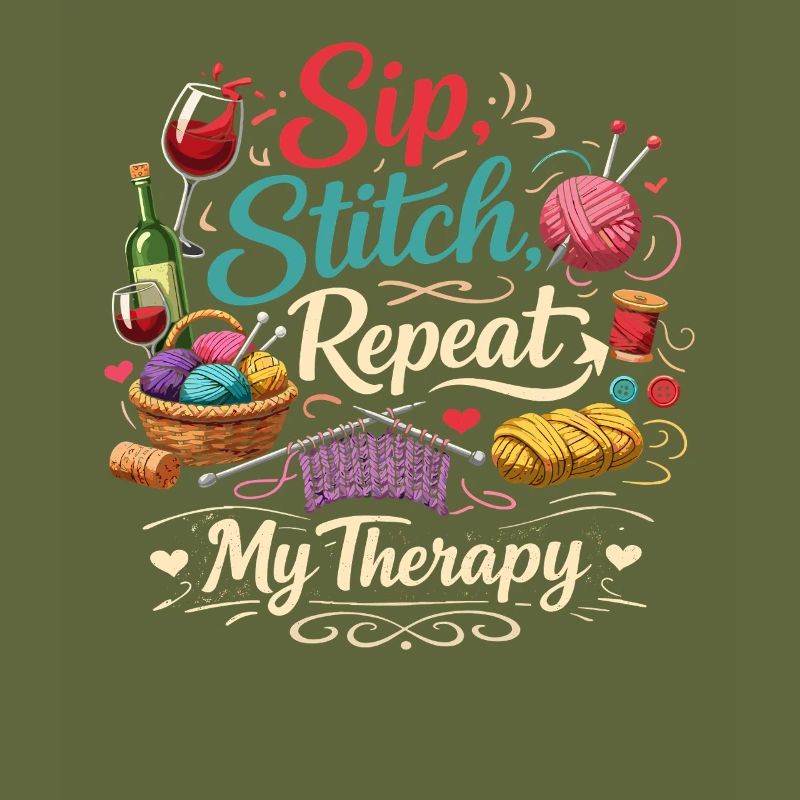 Sip Stitch Repeat Therapy