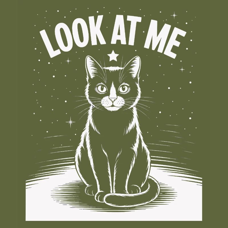 Regarde-moi - Ciel étoilé de chat