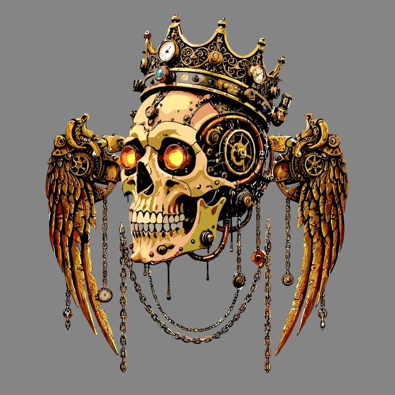 STEAMPUNK SCHÄDEL KRONE