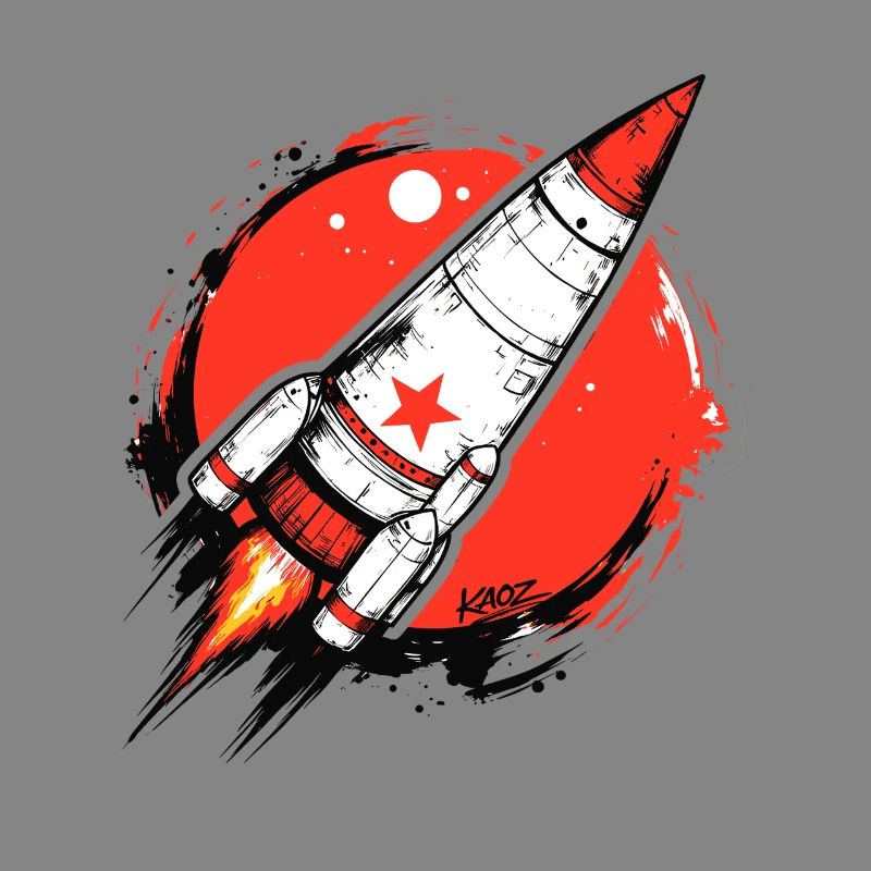 Crimson Rocket Splash Artwork