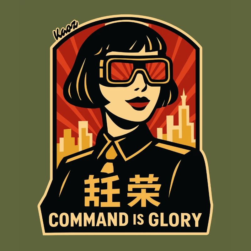 Command Is Glory Retro Poster