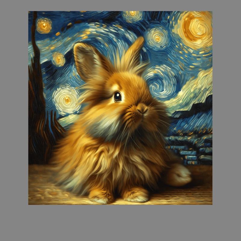 Dwarf Rabbit Starry Night