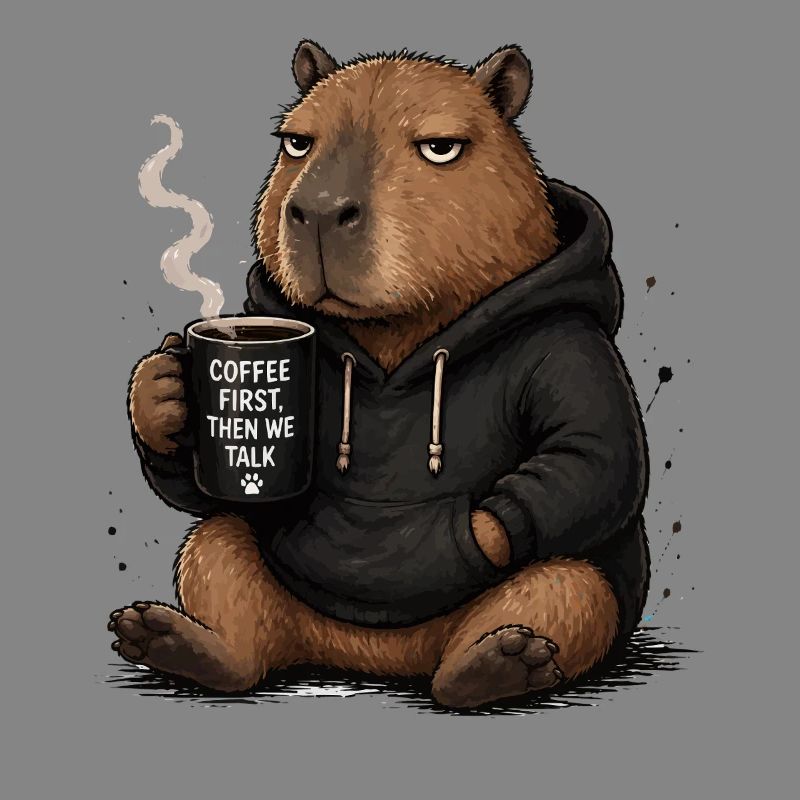 Premier sweat à capuche Coffee Beaver Pullover