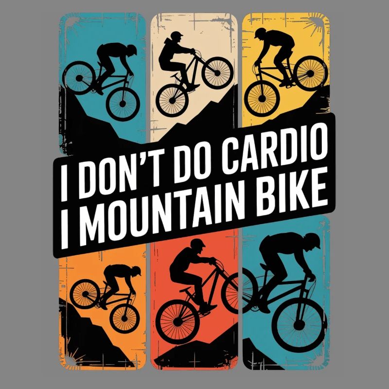 VTT, Descente, Action du cyclisme