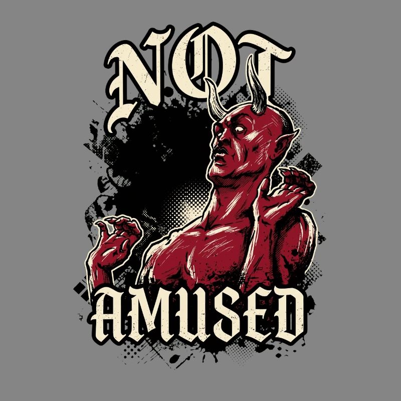 Red Devil Not Amused Funny