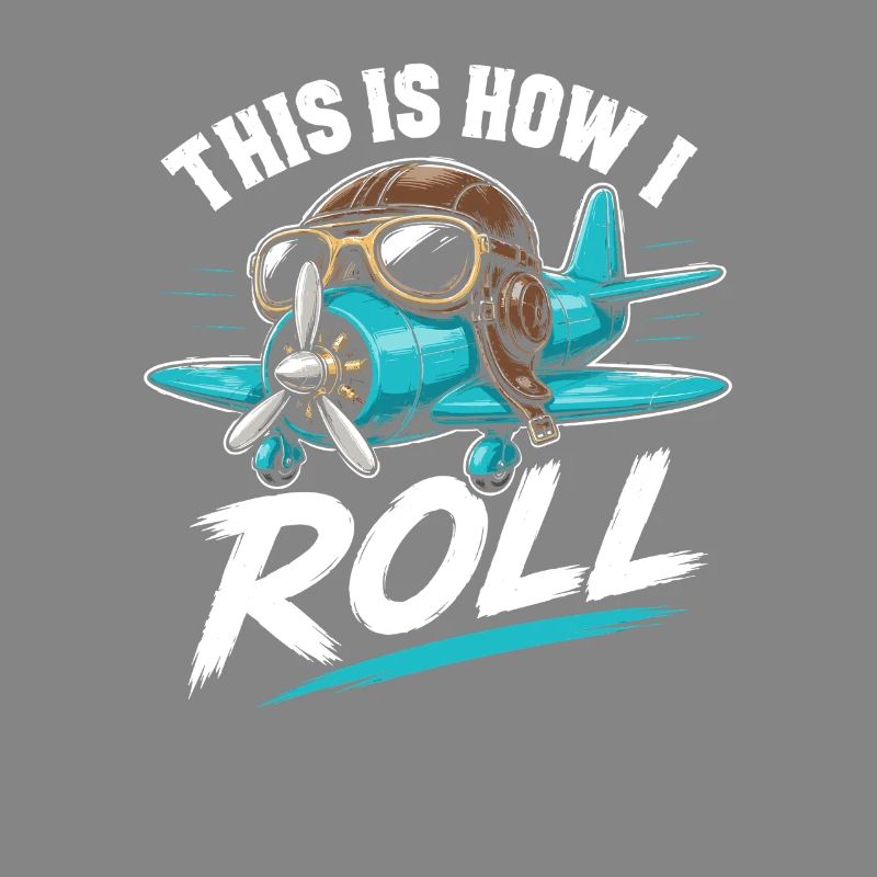 Propellerflugzeug Roll Spruch
