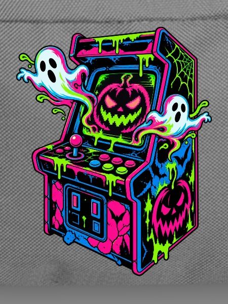Neon Halloween Arcade Drips