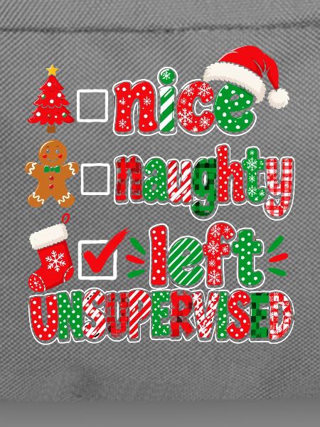 Nice Naughty Left Unanswered – Weihnachtsdesign