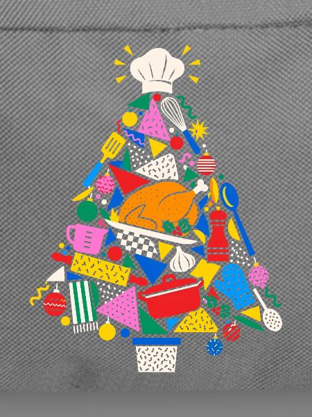 Kochkunst Weihnachtsbaum Collage