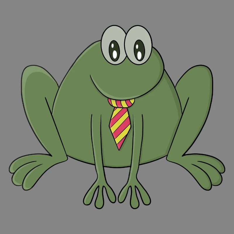 Frosch mit Krawatte