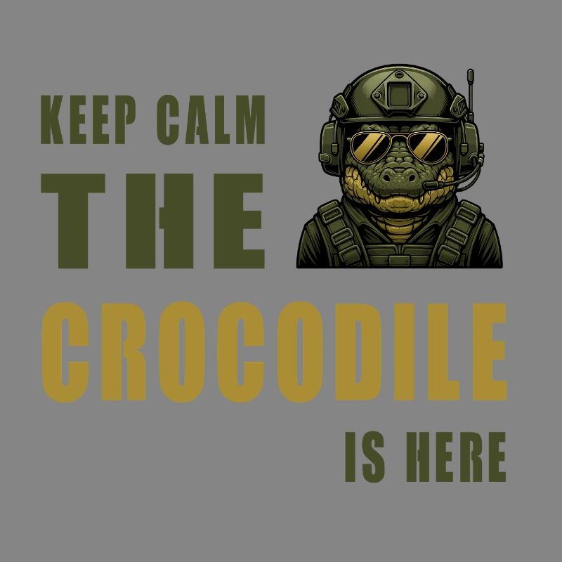 Crocodile in Action – Keep Calm