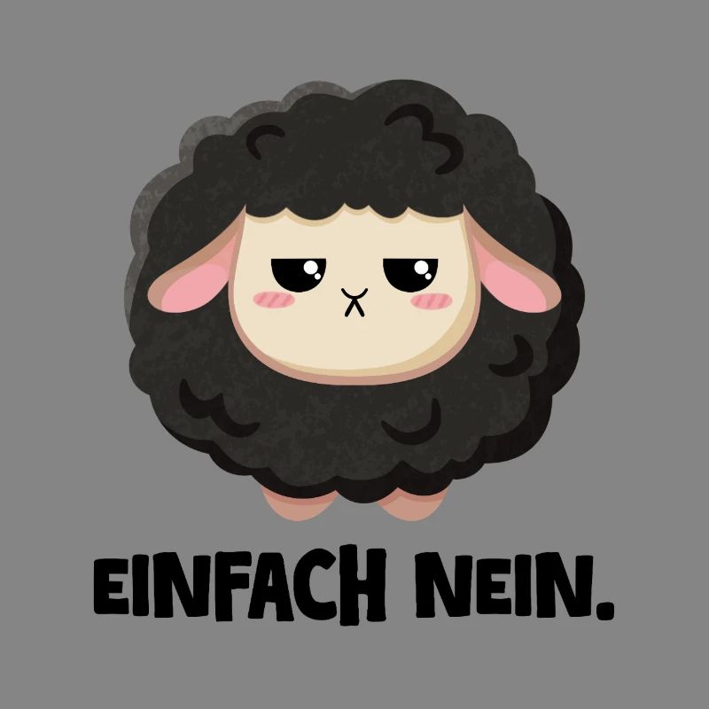 Grumpy Schaf Einfach nein