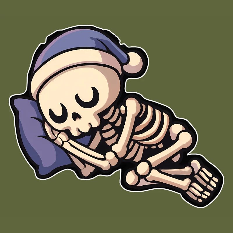 Cute bone sleeper with sleepy cap