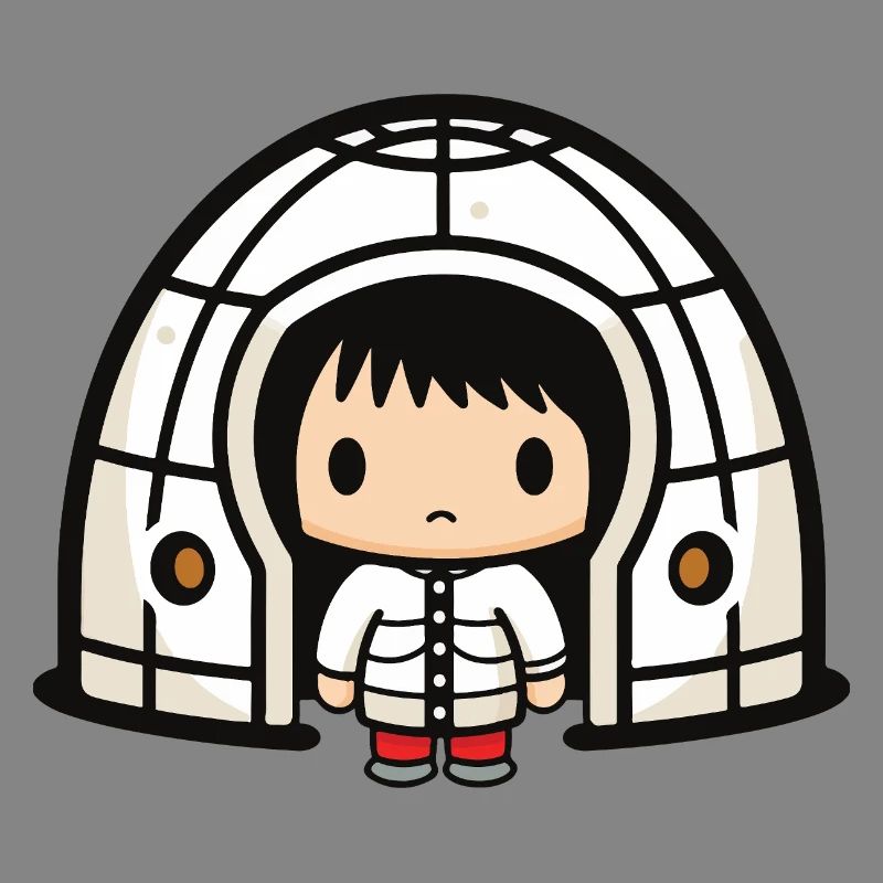 Winter Eskimo Igloo Comic
