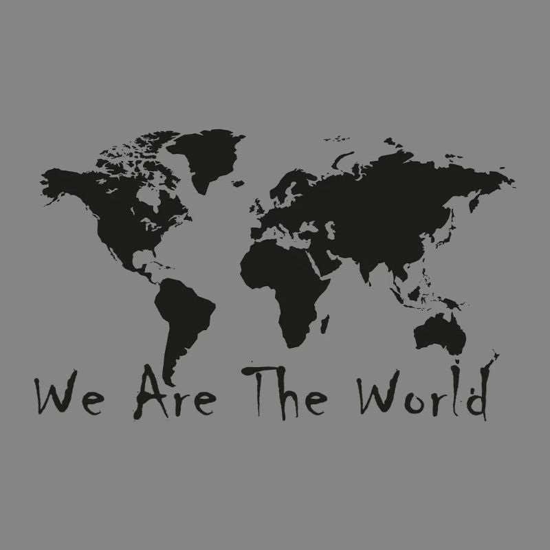 World Unity Map Silhouette