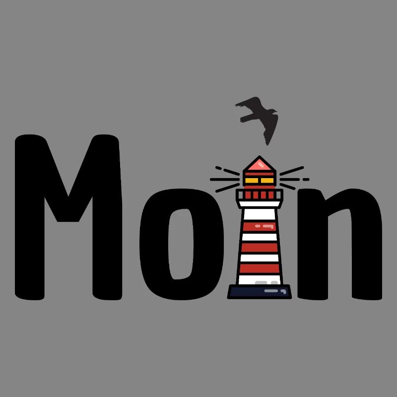 Moin Leuchtturm Möwe