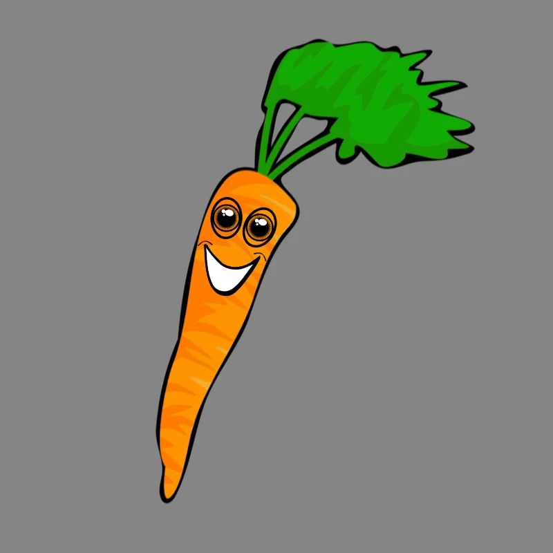 Carrot laughing