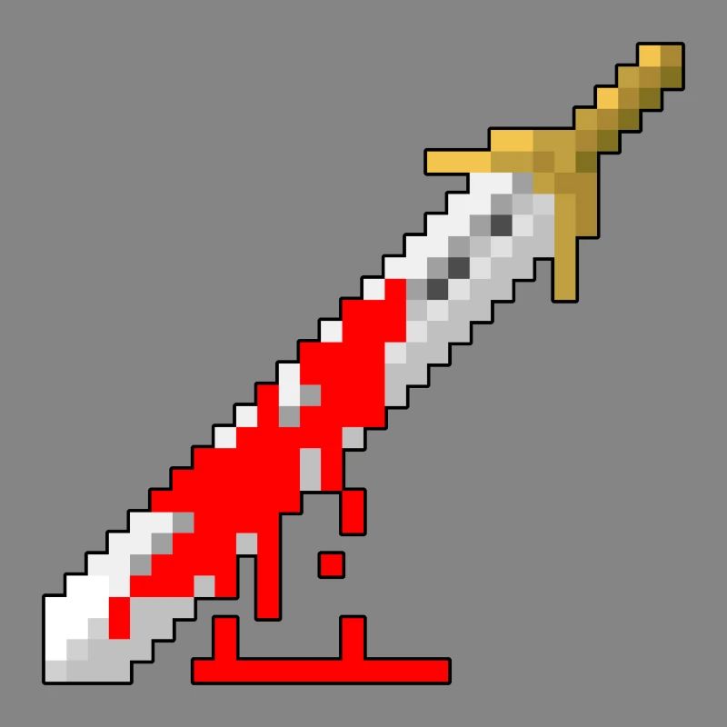 Rétro épée - sanglant