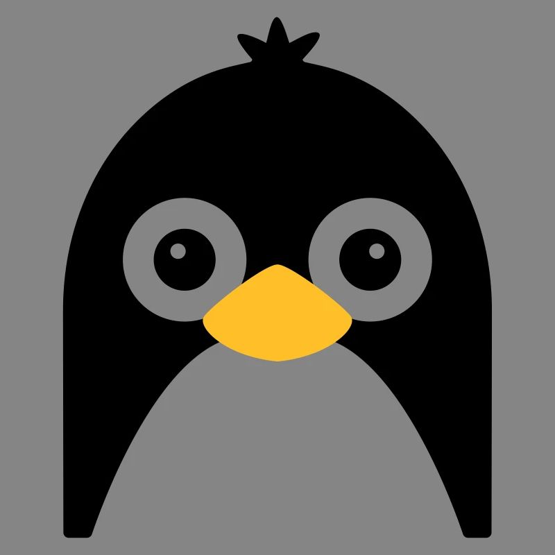 Visage de pingouin mignon