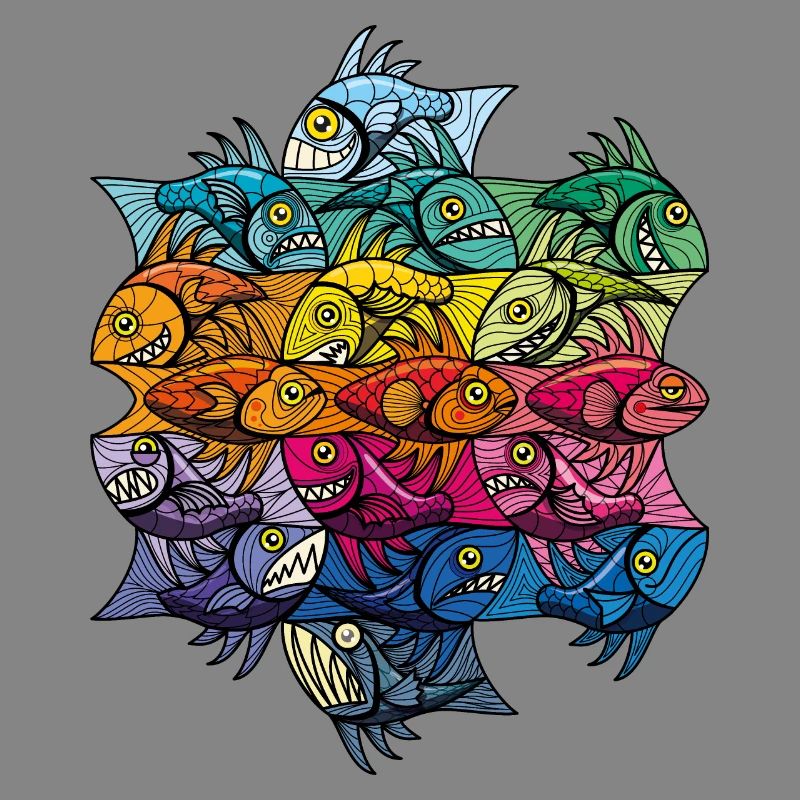 Modèle V de modèle de poisson-Escherfish