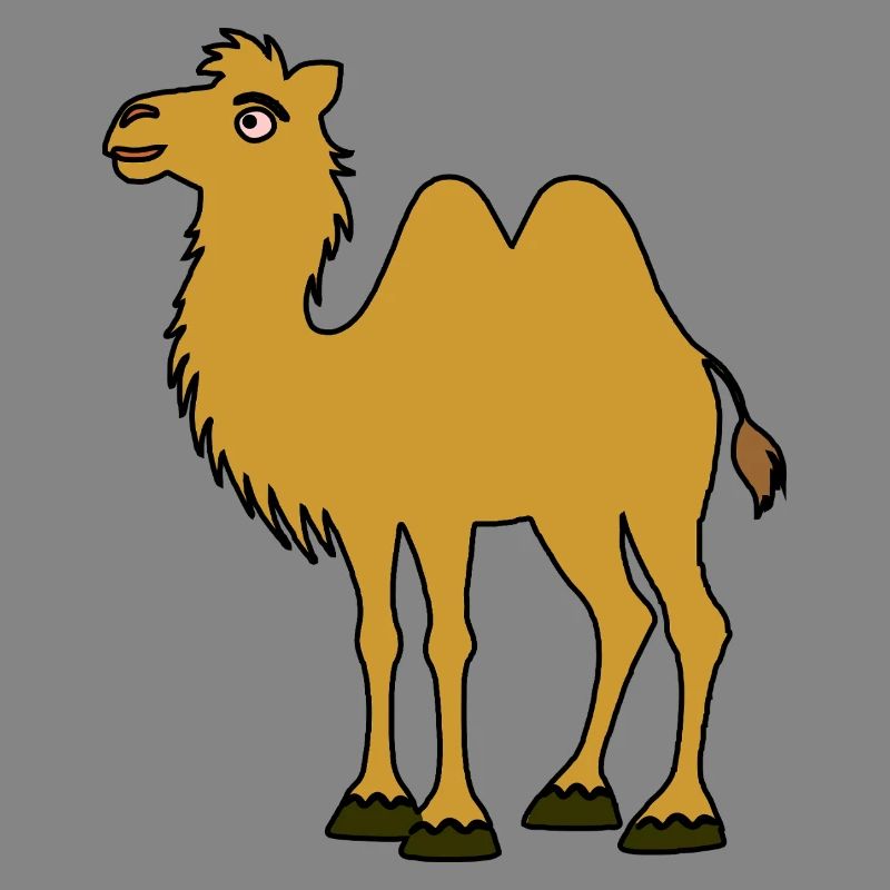 Brown Camel with Two Humps
