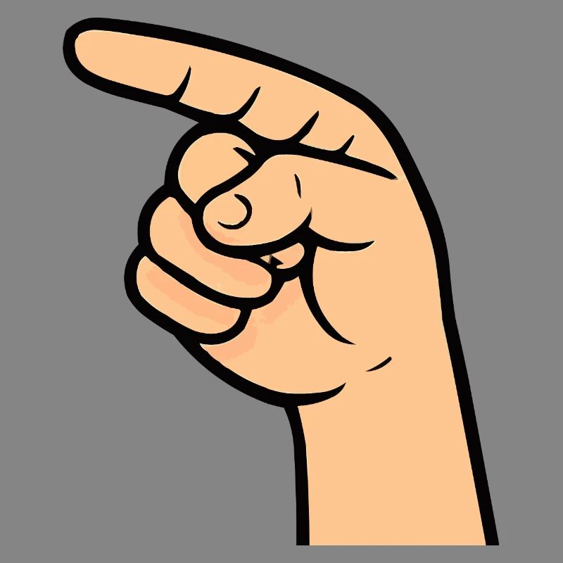 Hand Index Finger Comic
