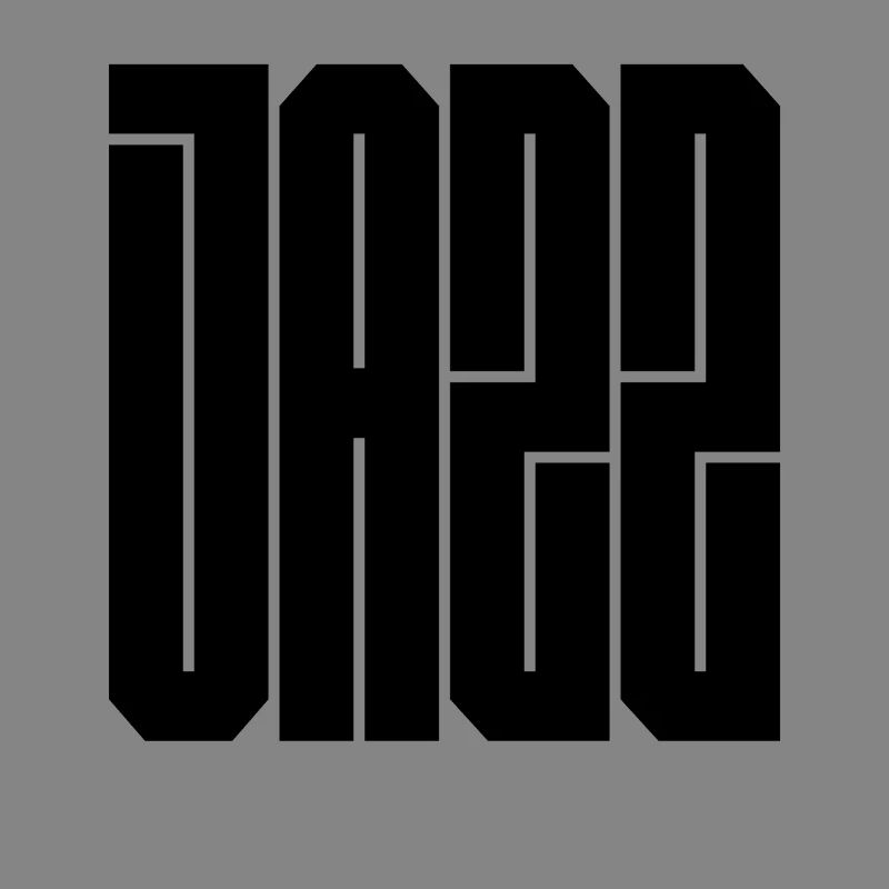 Jazz bold typography logo
