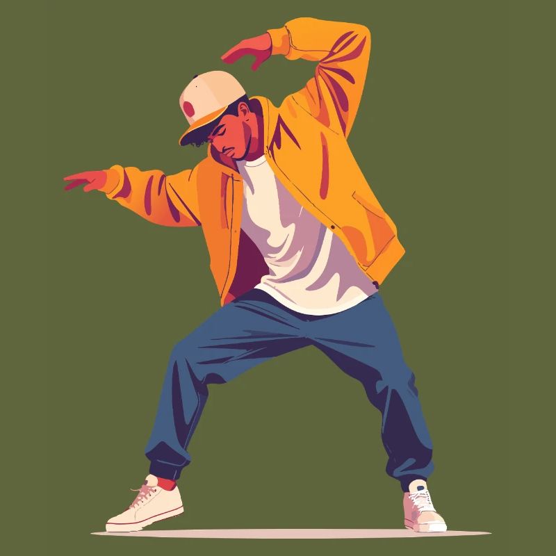 Breakdance Pose Dancer Person Style Dancing Motif