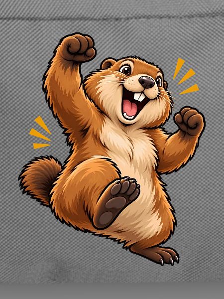 Cartoon springendes Eichhörnchen