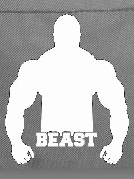 Beast Kraftsilhouette Druck